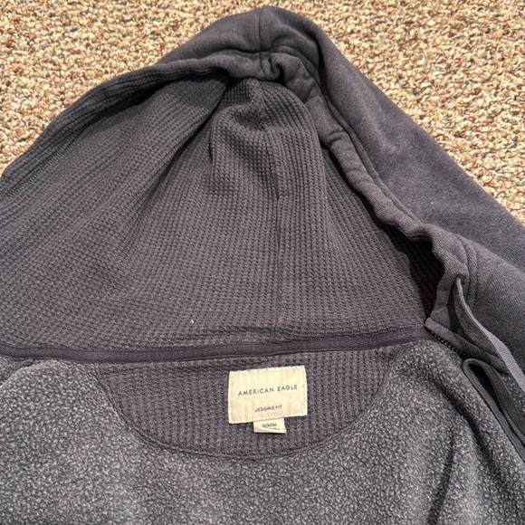 American Eagle Navy Blue Jegging Fit Zip-Up Hoodie size Medium - Picture 5 of 6